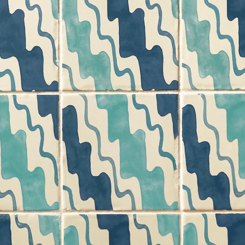 Longchamp Tiles, Ocean- Set of 2