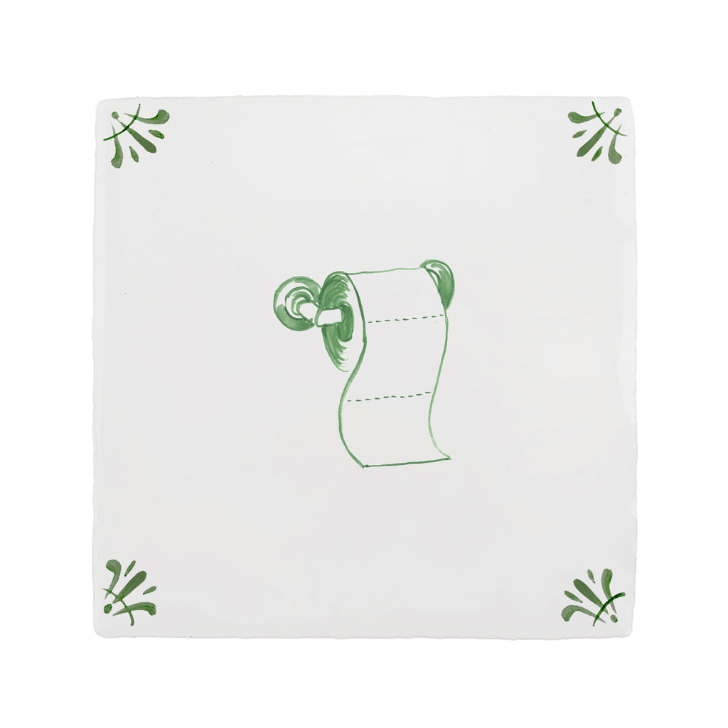 Loo Roll Delft Tile