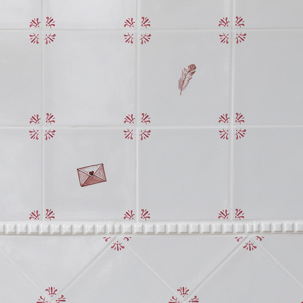 Love Letter Delft Tile
