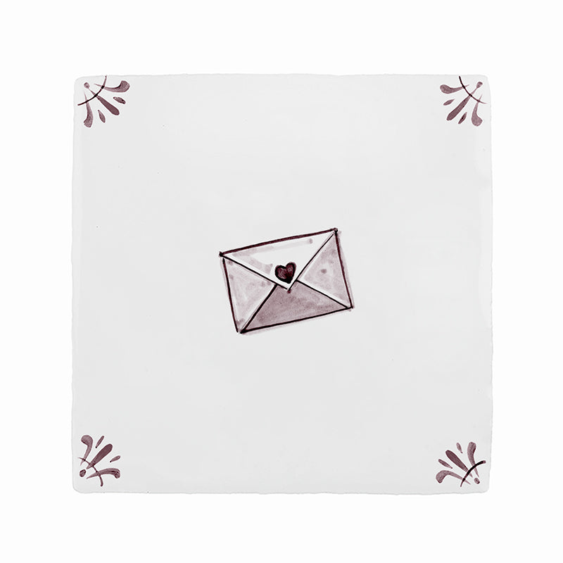 Love Letter Delft Tile