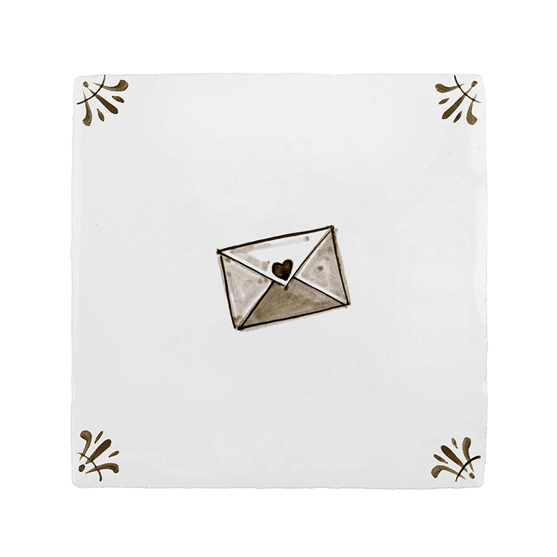 Love Letter Delft Tile
