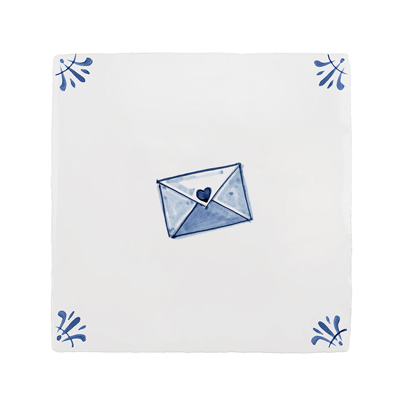Love Letter Delft Tile