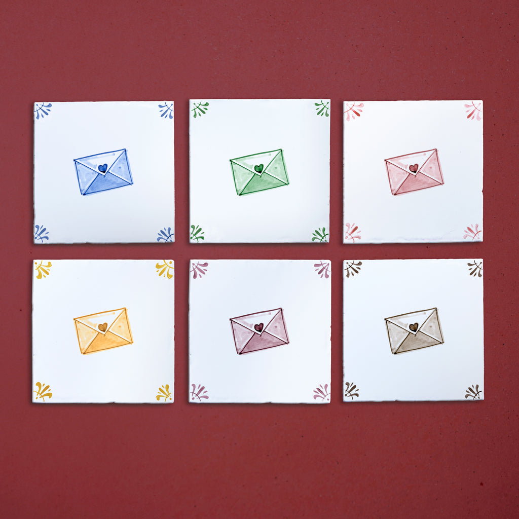 Love Letter Delft Tile