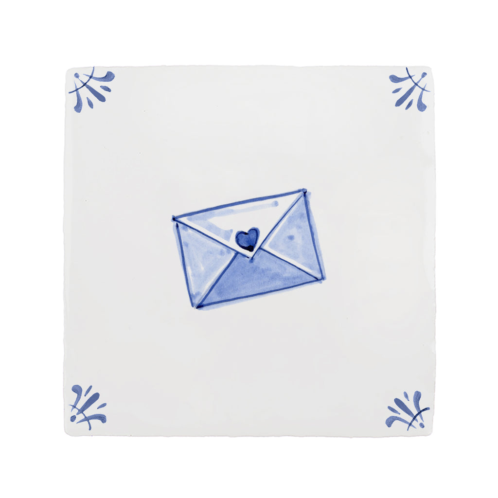 Love Letter Delft Tile