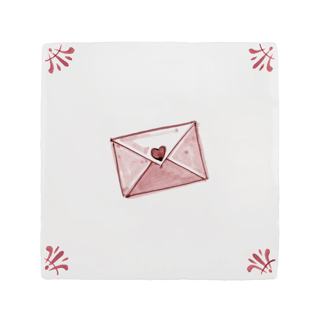 Love Letter Delft Tile