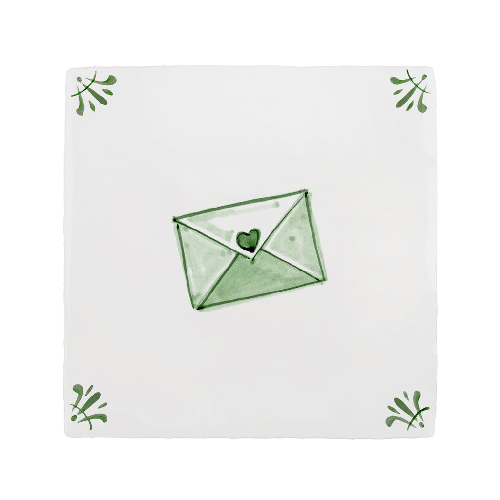 Love Letter Delft Tile