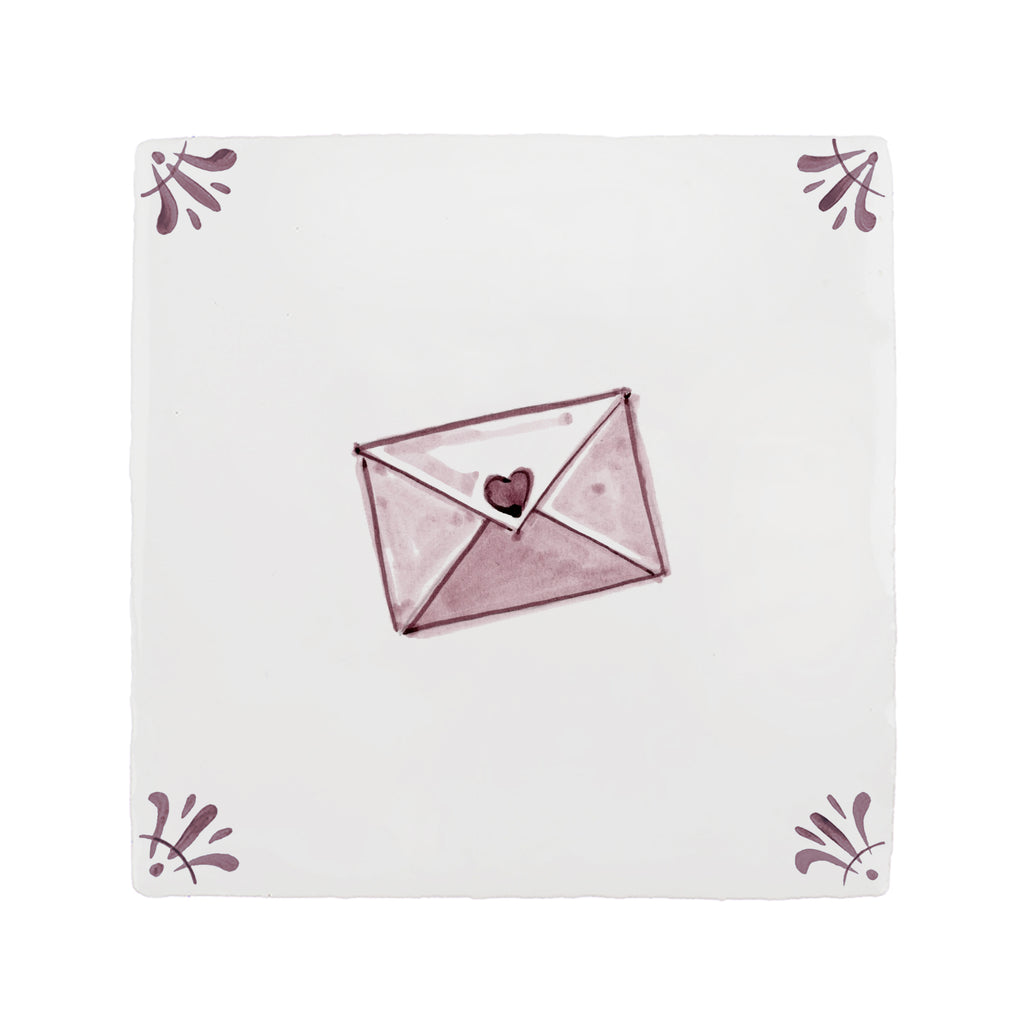 Love Letter Delft Tile