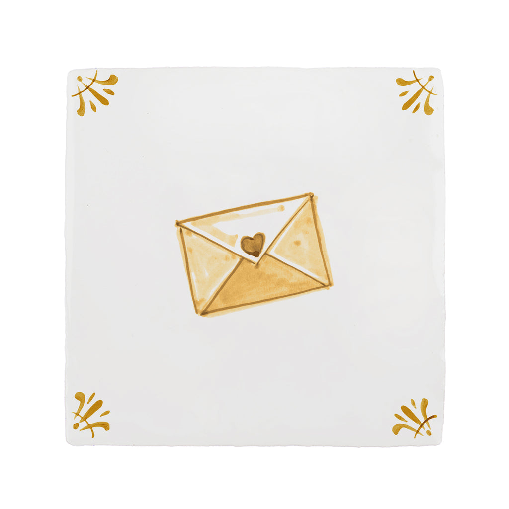 Love Letter Delft Tile