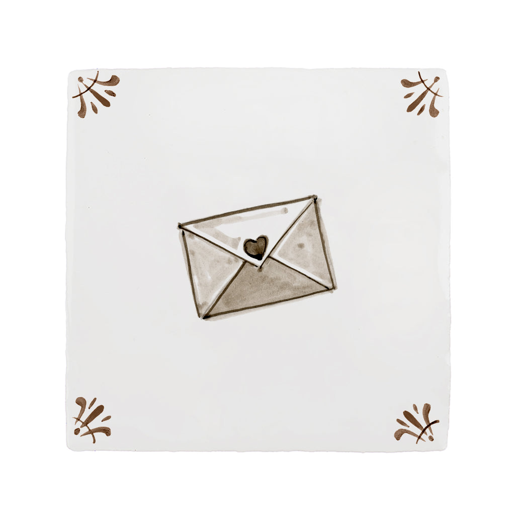 Love Letter Delft Tile