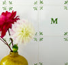 Alphabet M Delft Tile