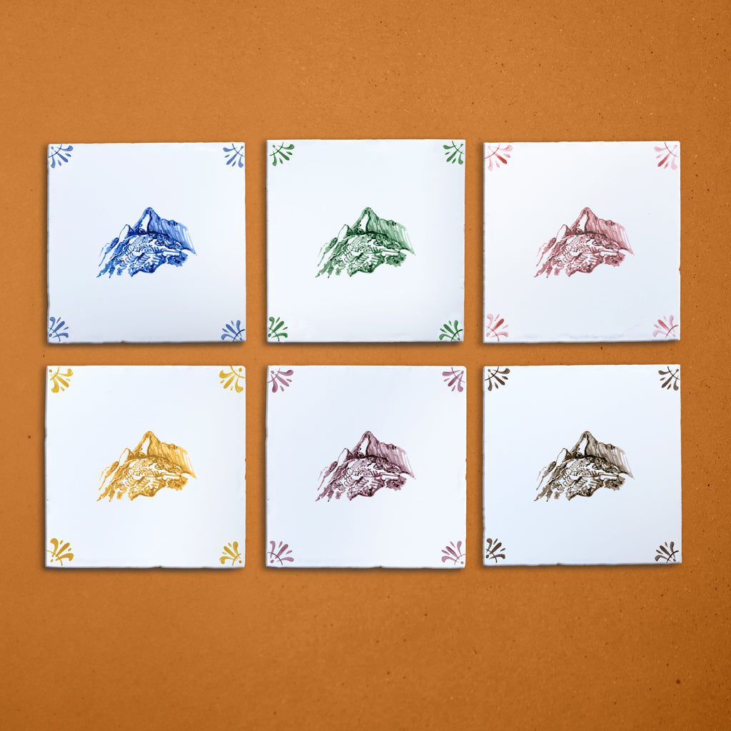 Machu Pichu Delft Tile