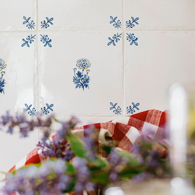 Marigold Delft Tile, Gold Lustre