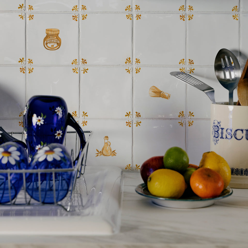 Matcha Whisk Delft Tile