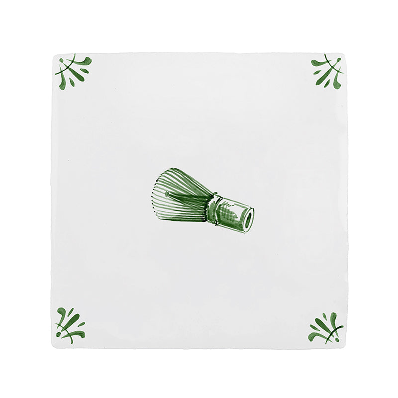 Matcha Whisk Delft Tile
