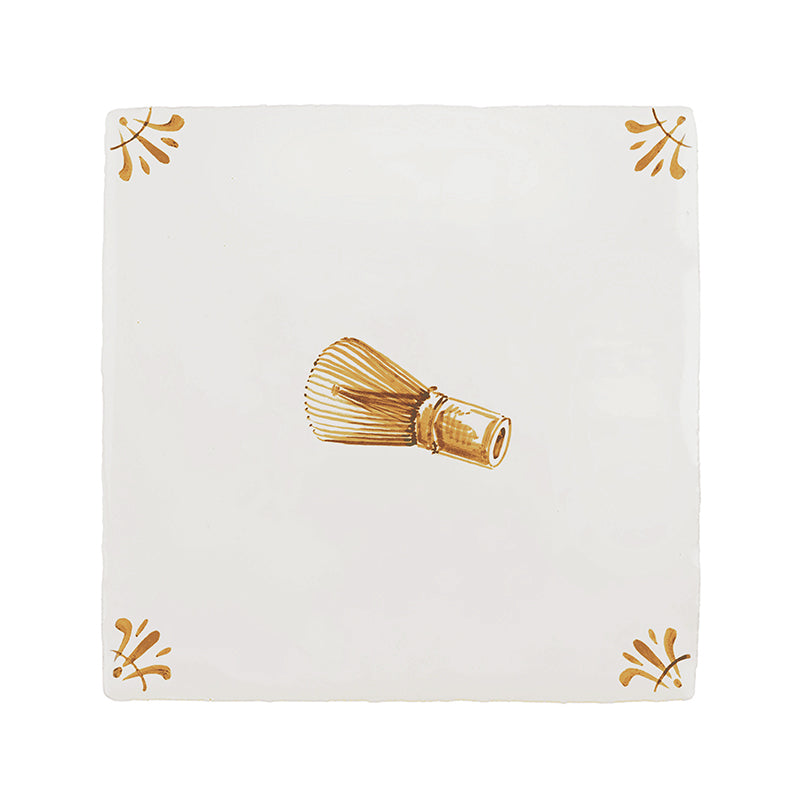 Matcha Whisk Delft Tile