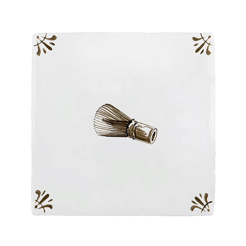 Matcha Whisk Delft Tile