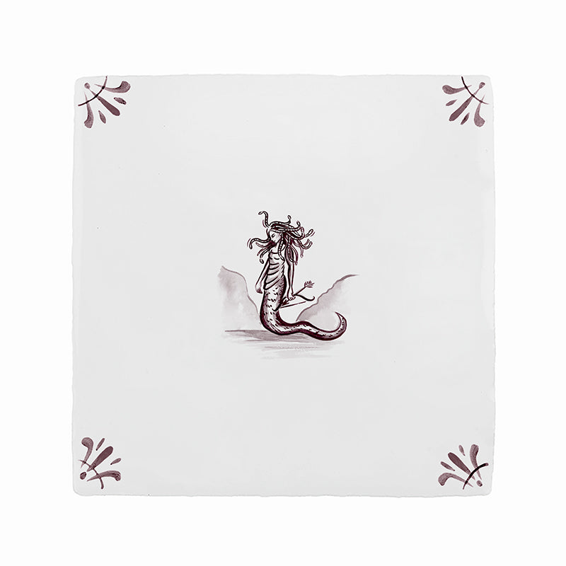 Medusa Delft Tile