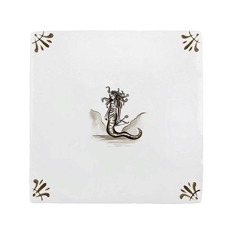 Medusa Delft Tile