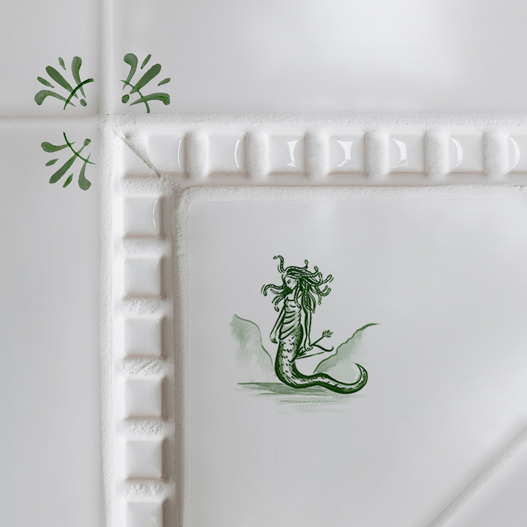 Medusa Delft Tile
