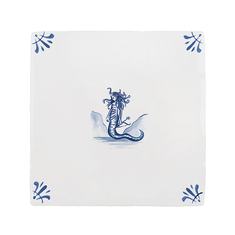 Medusa Delft Tile
