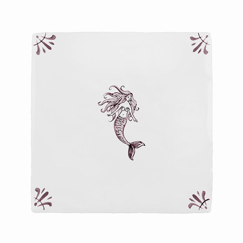 Mermaid Delft Tile