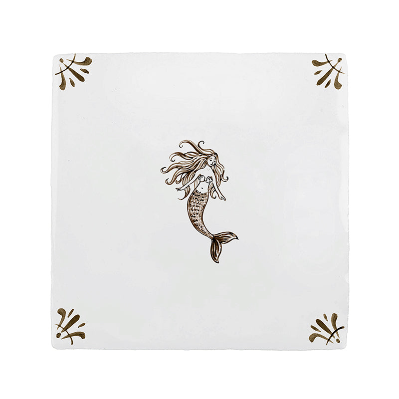 Mermaid Delft Tile