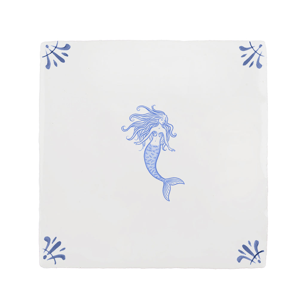 Mermaid Delft Tile