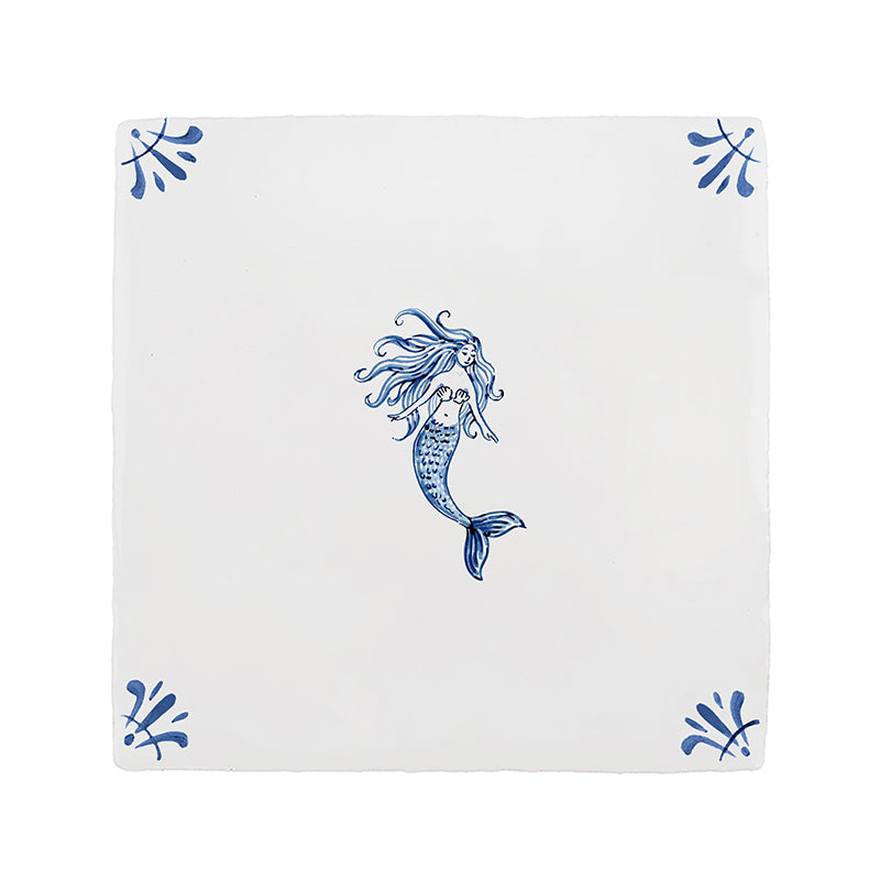 Mermaid Delft Tile