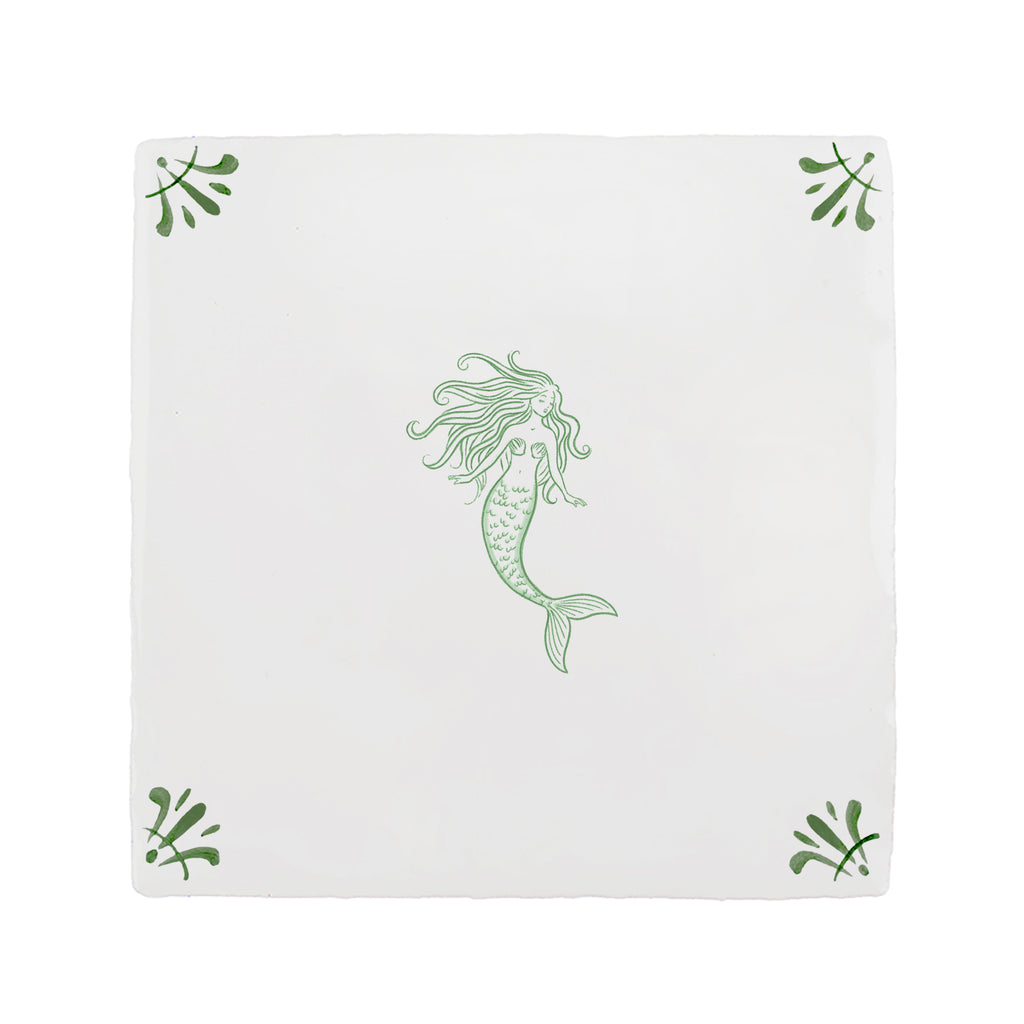 Mermaid Delft Tile