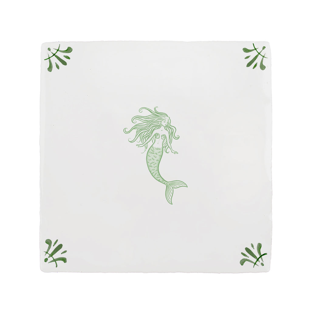 Mermaid Delft Tile