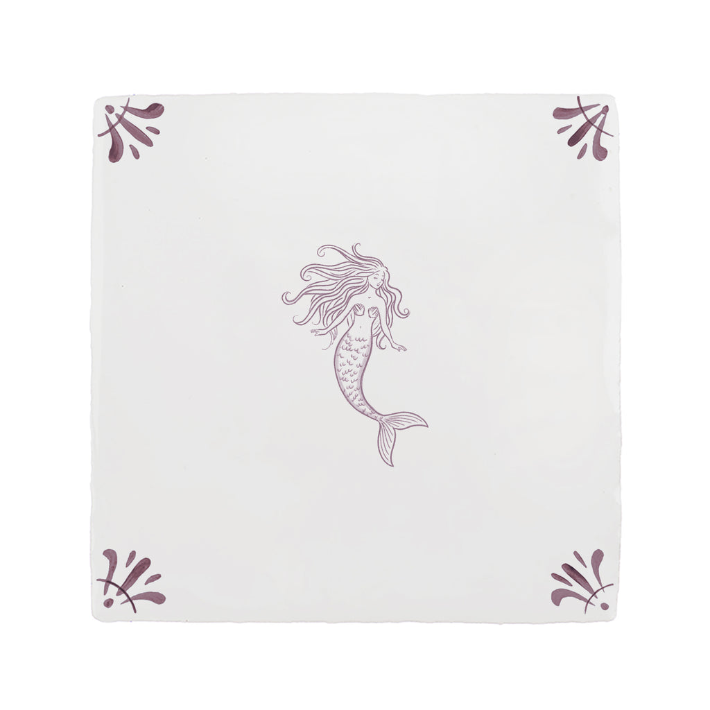 Mermaid Delft Tile