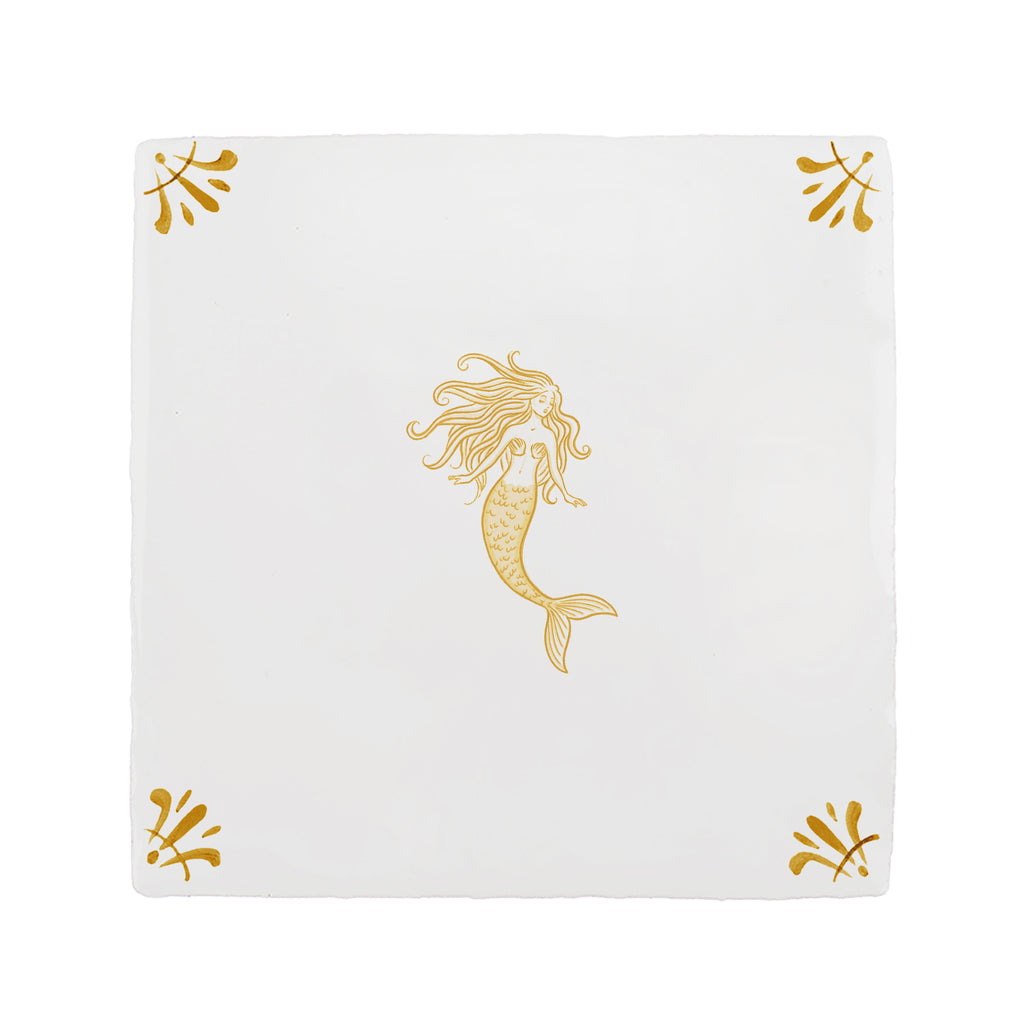 Mermaid Delft Tile