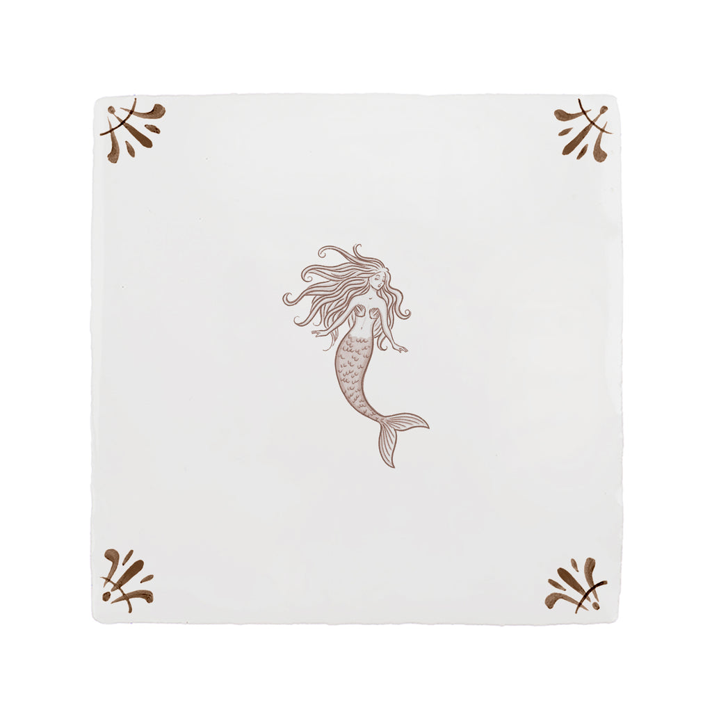Mermaid Delft Tile