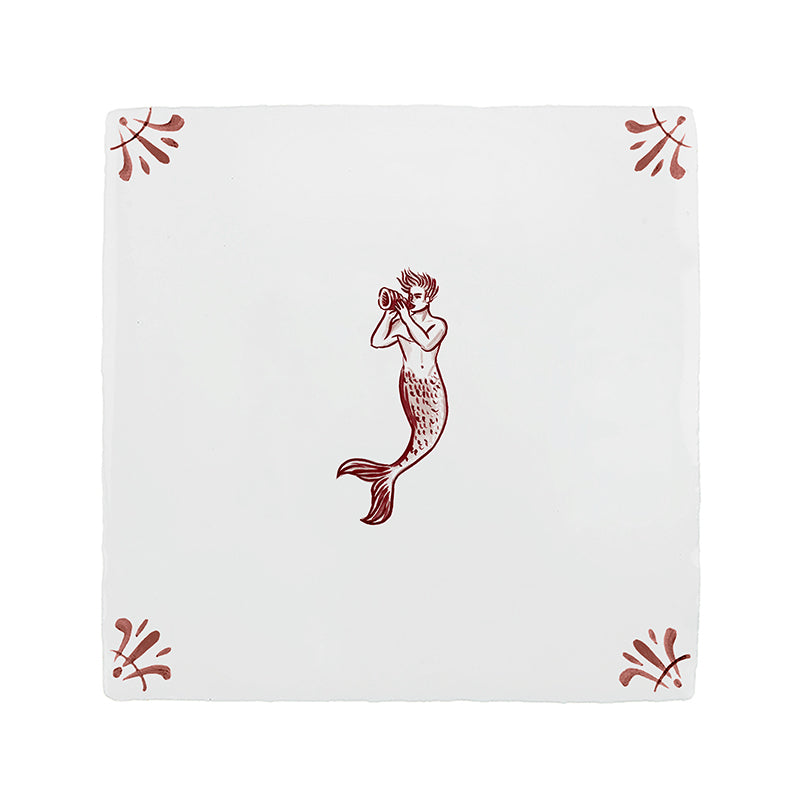 Merman Delft Tile