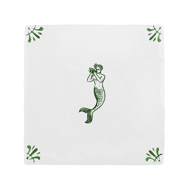 Merman Delft Tile