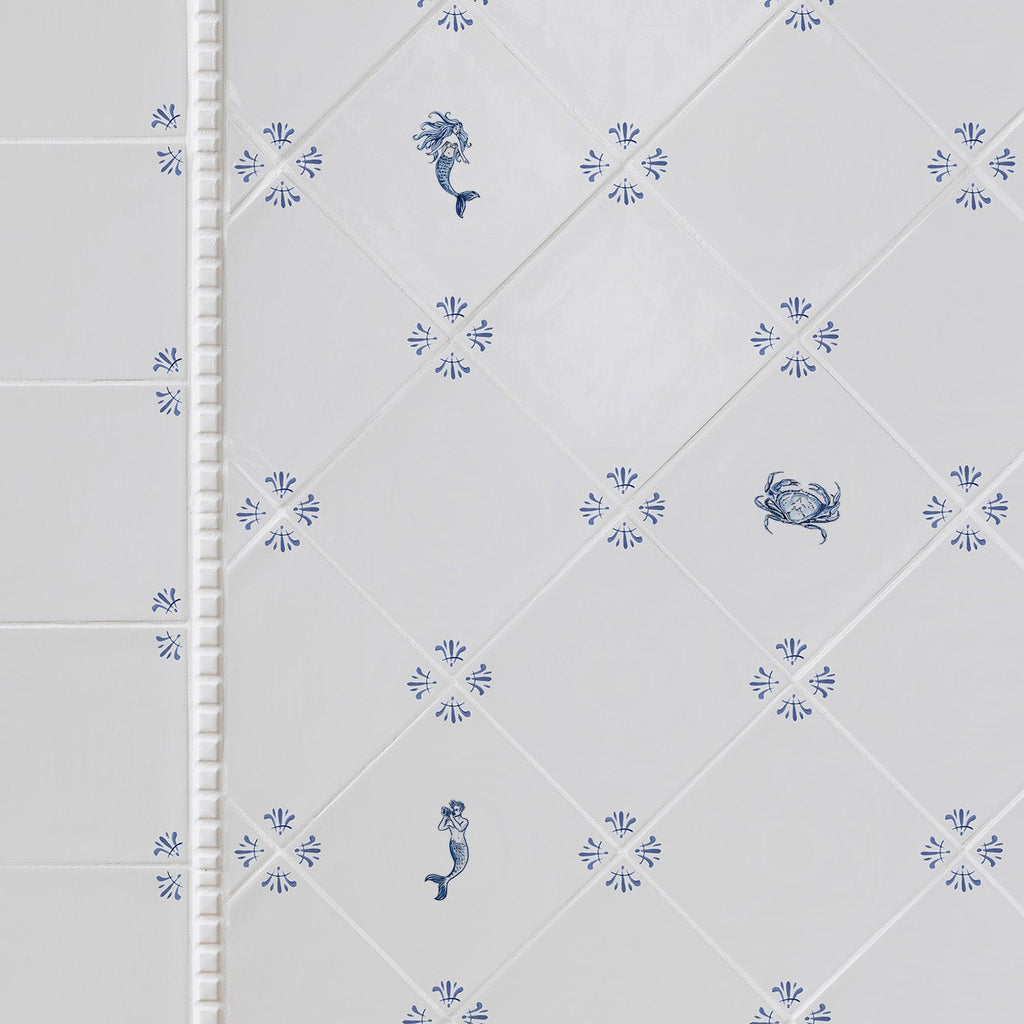 Merman Delft Tile