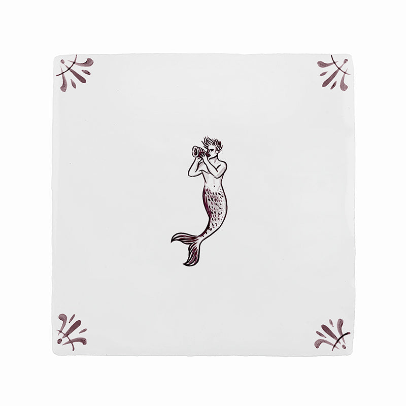 Merman Delft Tile