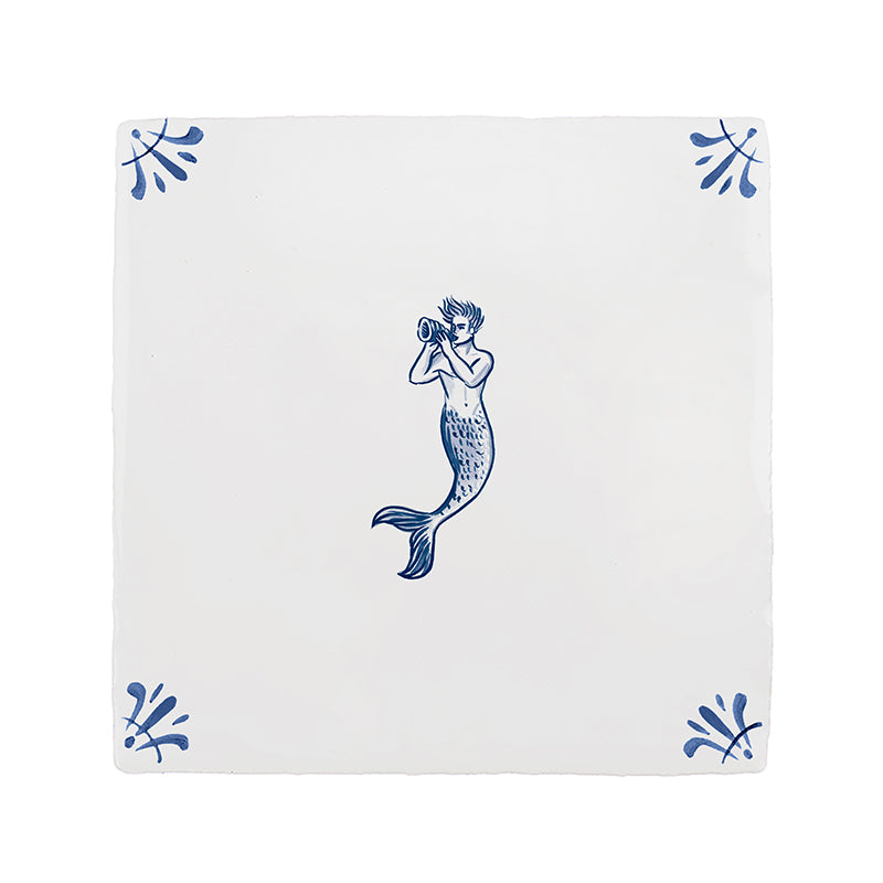 Merman Delft Tile