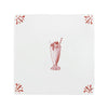 Milkshake Delft Tile