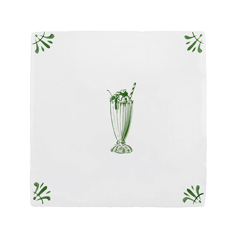 Milkshake Delft Tile