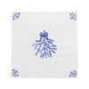 Mistletoe Delft Tile