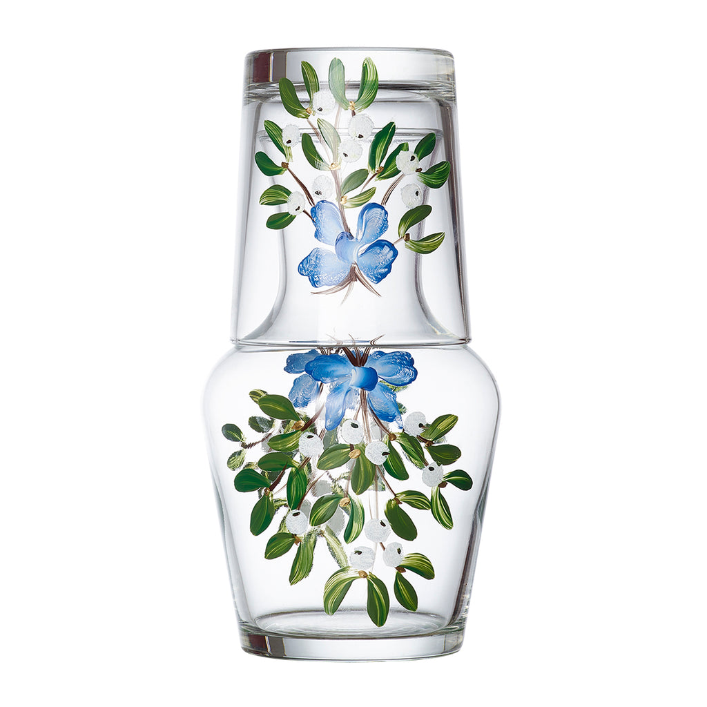 Mistletoe Bow Carafe And Tumbler