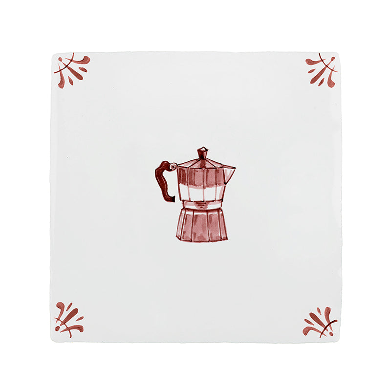 Moka Pot Delft Tile