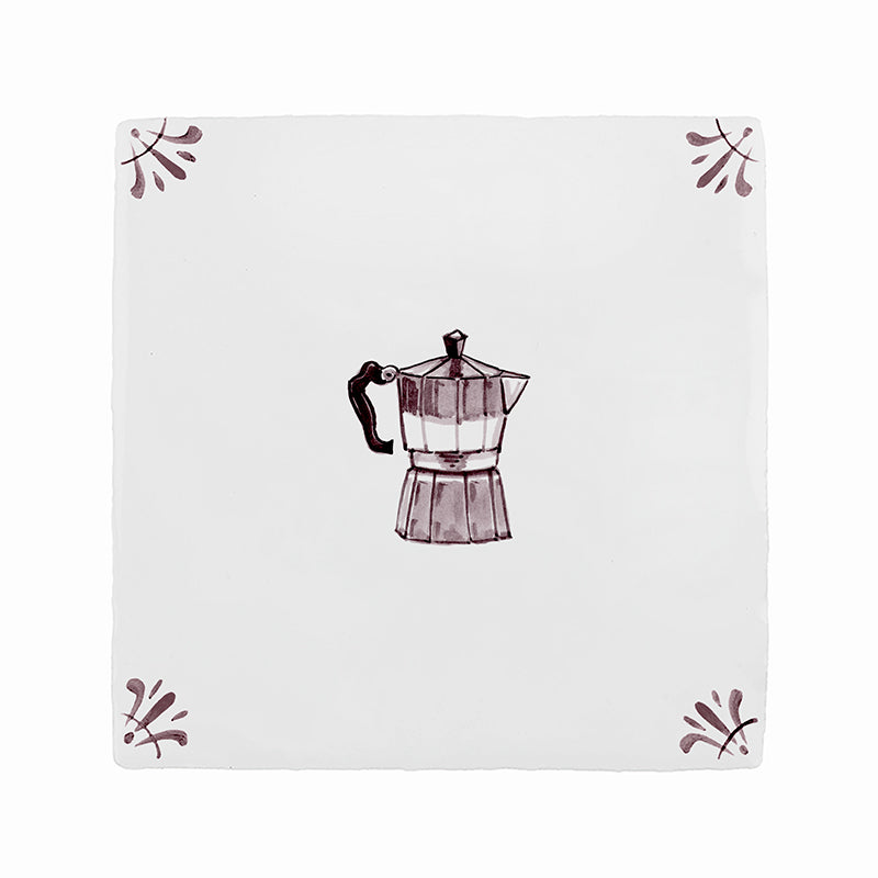Moka Pot Delft Tile