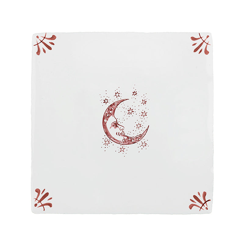 Moon and Stars Delft Floor Tile