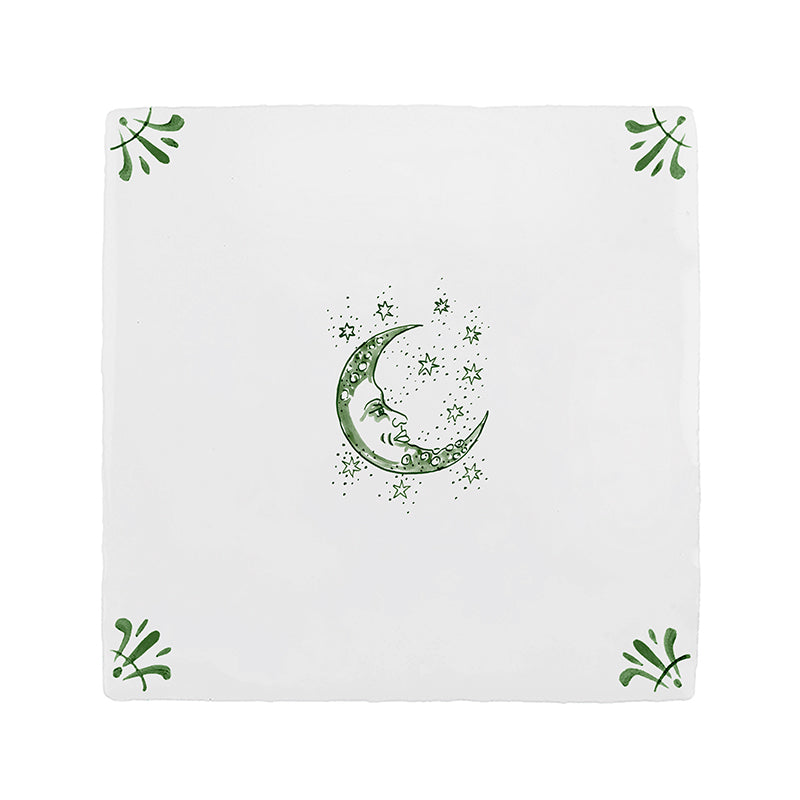 Moon and Stars Delft Floor Tile