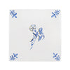 Morning Glory Delft Tile, Gold Lustre