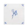 Morning Glory Delft Tile