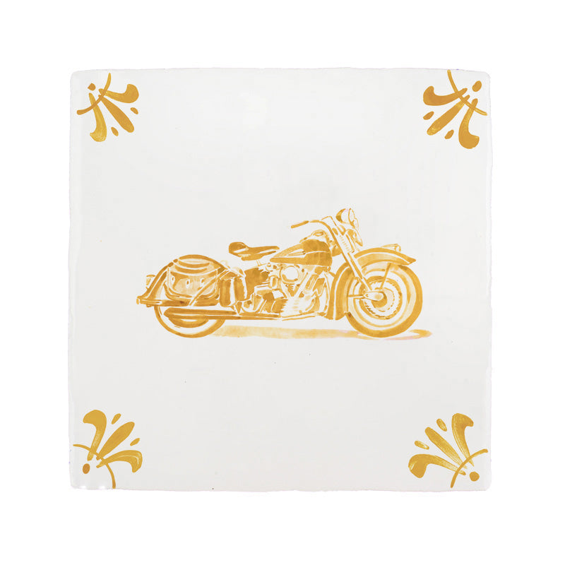 Harley Davidson Delft Tile