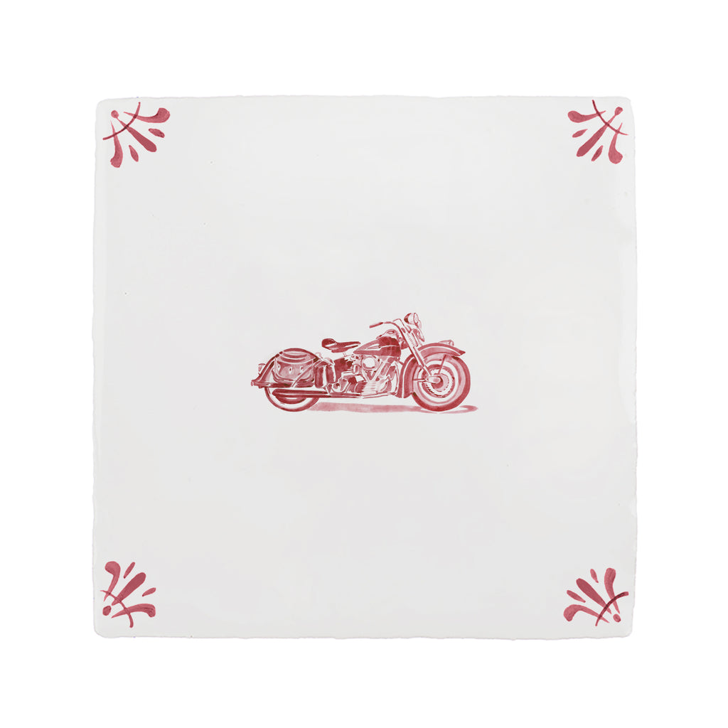 Harley Davidson Delft Tile